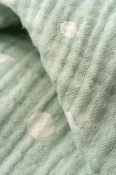 Close up photo of muslin blanket texture background