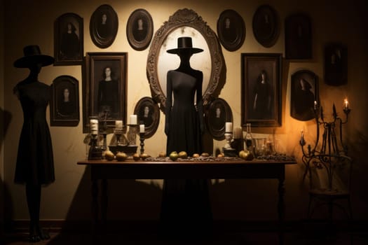 A mesmerizing portrayal of enchanted shadow mirrors, each reflecting tantalizing glimpses of parallel realms and alternate versions of oneself.