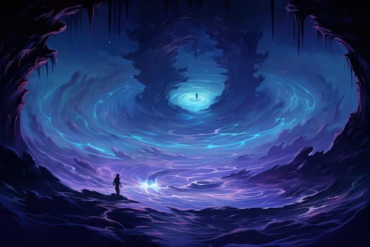 In the realm of fantasy, whirling vortex elementals manifest, harnessing their elemental prowess to conjure powerful storms.