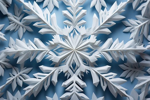 An artistic masterpiece showcasing the exquisite details and singular beauty of individual snowflakes, captured through the lens of macro photography, unraveling their complex, one-of-a-kind designs.