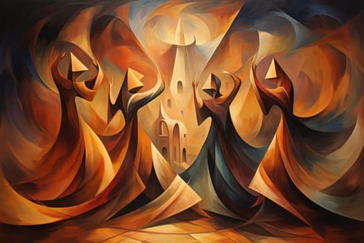 Immerse yourself in the realm of fantasy and behold the awe-inspiring sight of whirling sandstorm djinns.