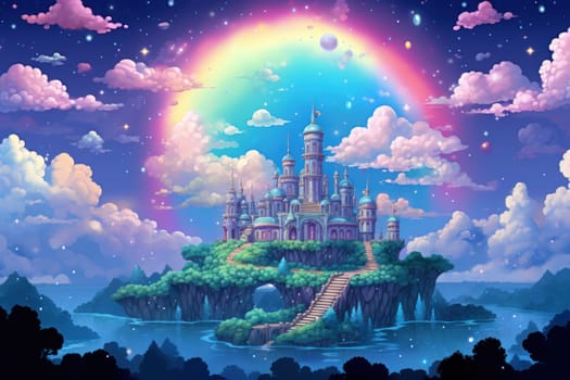 In the realm of fantasy, whimsical cloud castles grace the skies, defying gravity and capturing the imagination of dreamers.