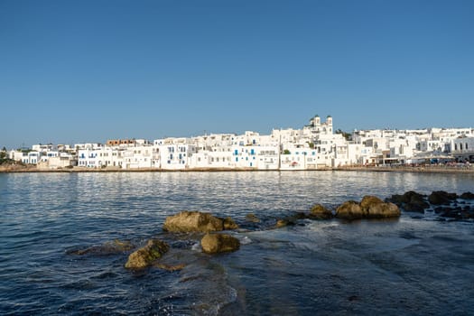 Panoramic view of Naoussa village, Paros