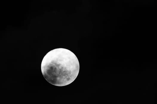 Firest Full Mini Moon in January 2014 Tenerife Canary Islands Spain