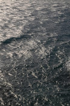Blue Water Texture Pattern at Noon on the Atlantic Ocean