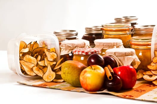 Preserved and dried fruit