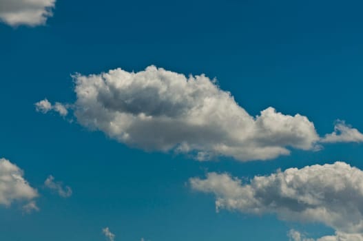 blue sky with white clouds