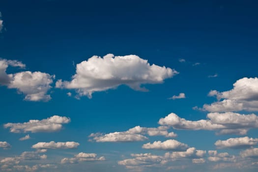 blue sky with white clouds