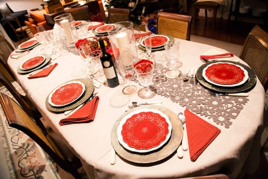 Fine table setting at home