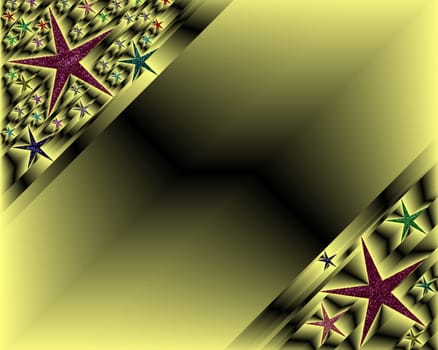 colored green background with a delicate structure