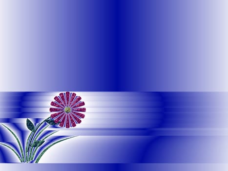 colored green background with a delicate structure
