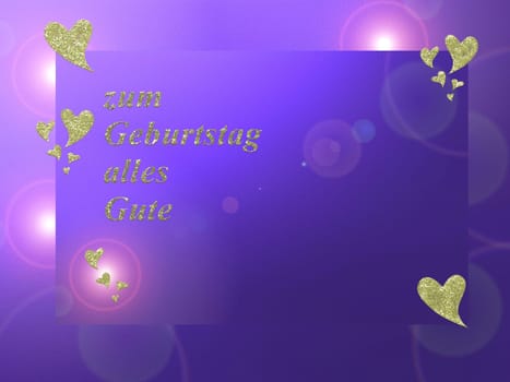 in German letters, all love for mothers day