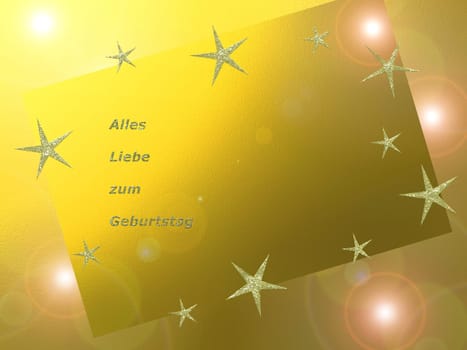 in German letters, all love for mothers day