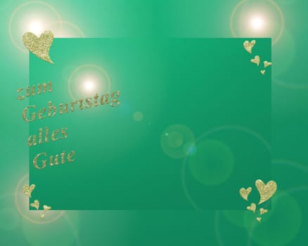 in German letters, all love for mothers day