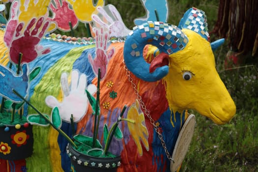 Colorful artificial sheep