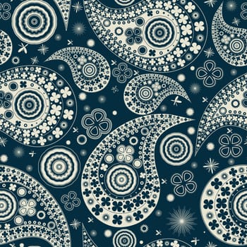 Clover seamless paisley, background pattern