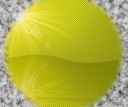 round colored shape in circular abstract illustration