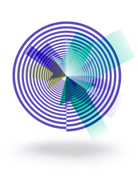Goal spiral abstract concept