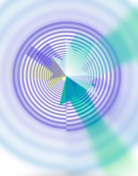 Goal spiral abstract concept
