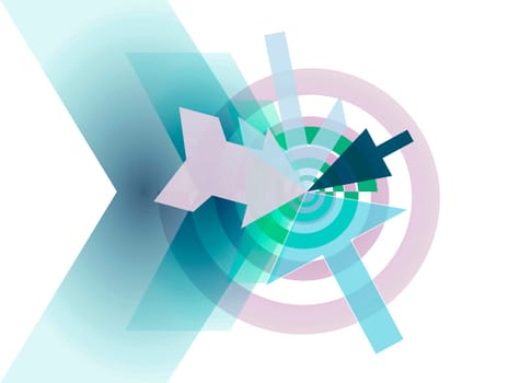 Goal spiral abstract concept