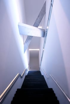 Jewish museum interior detail, Berlin, Germany, project of the architect Daniel Libeskind.