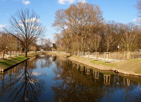 Tiergarten center city park, Berlin, Germany..