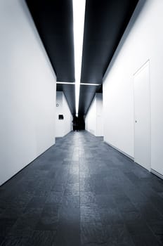 Jewish museum interior detail, Berlin, Germany, project of the architect Daniel Libeskind.