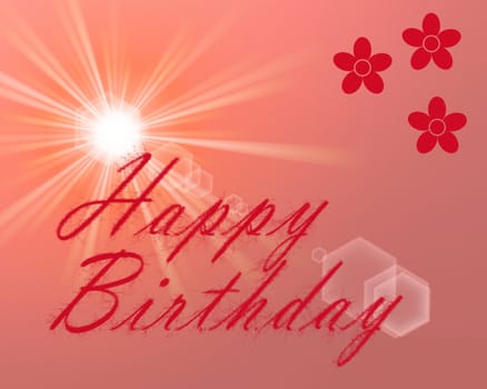 colored red background with a delicate structure