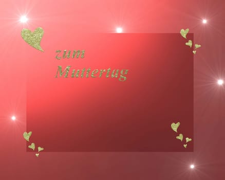colored red background with a delicate structure