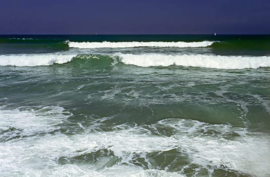 Pacific Ocean Shore in California