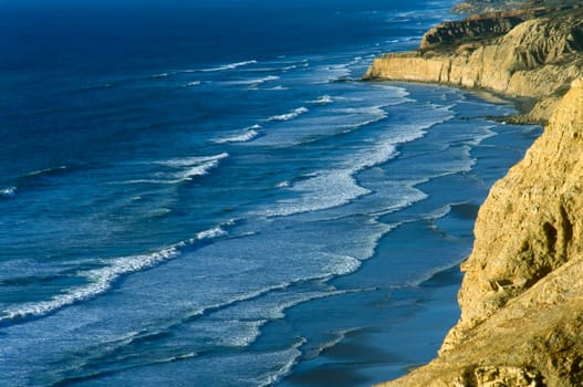 Coast of Pacific Ocean in California