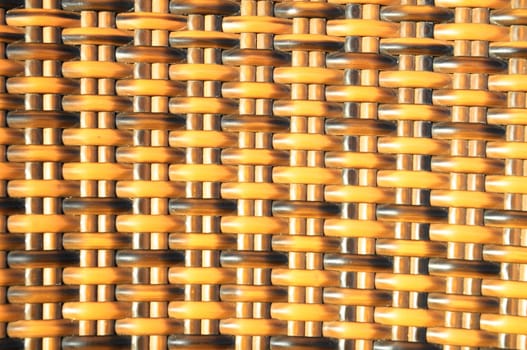 The Classic Brown Woven Rattan Background Pattern Texture