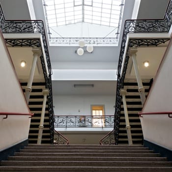 Staircase in classicist style
