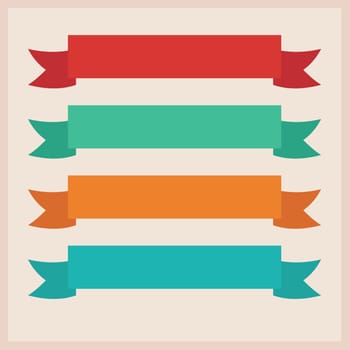 Set of  ribbons. Vector illustration