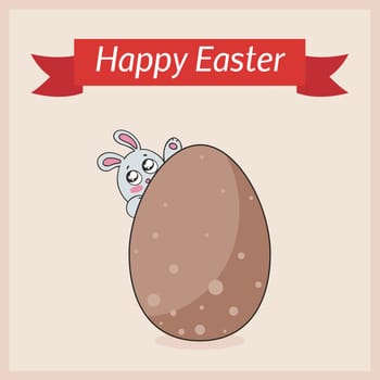 Happy Easter card template