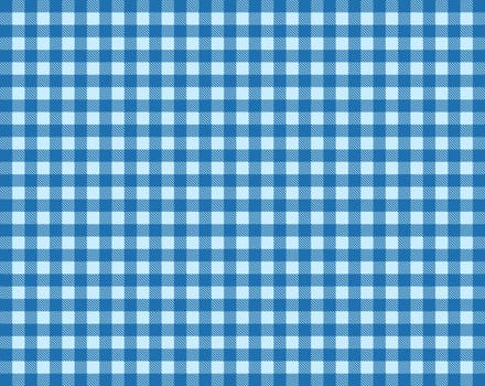Tablecloth pattern with light and dark blue checks