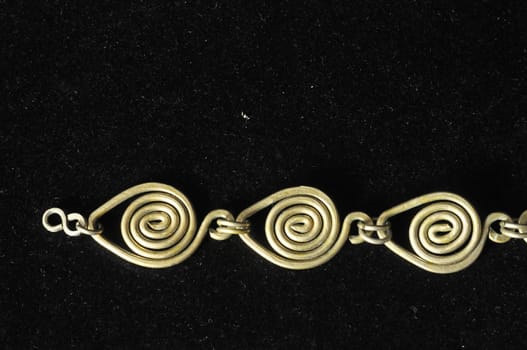 Handmade Silver Jewelry on a Black Background