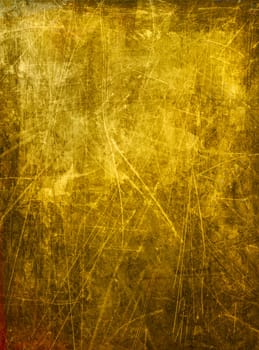 Gold Alt Kratzer - Mixed Media