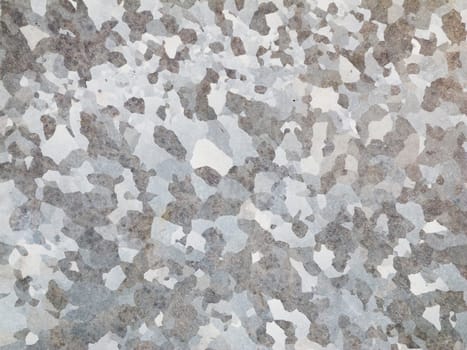 Full preliminary detailed view of a galvanized sheet metal plate