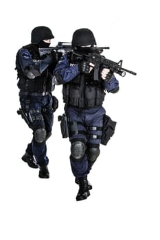 Special weapons and tactics team in action