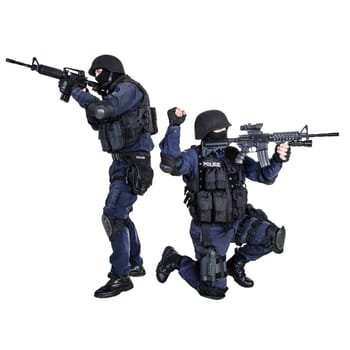 Special weapons and tactics team in action