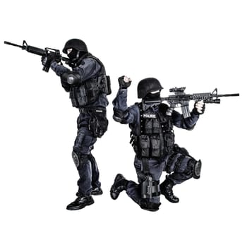 Special weapons and tactics team in action