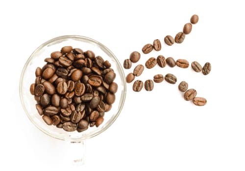 roasted coffee beans, can be used as a background