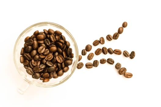 roasted coffee beans, can be used as a background