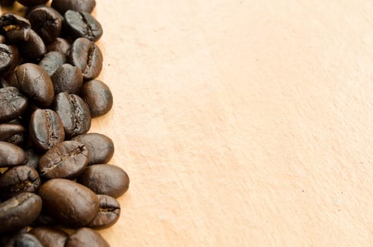 roasted coffee beans, can be used as a background