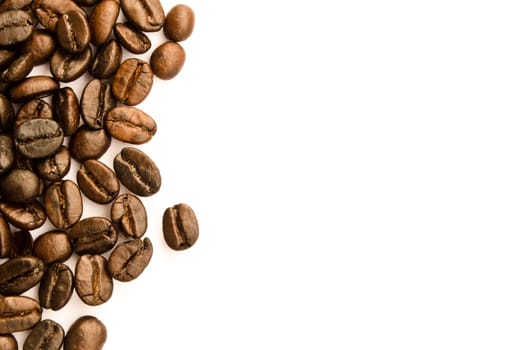 roasted coffee beans, can be used as a background