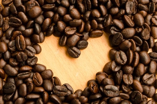 roasted coffee beans, can be used as a background