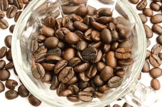 roasted coffee beans, can be used as a background