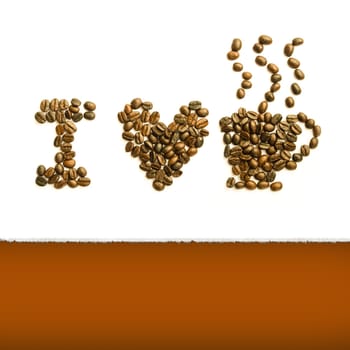 roasted coffee beans, can be used as a background