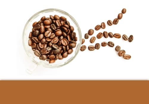 roasted coffee beans, can be used as a background